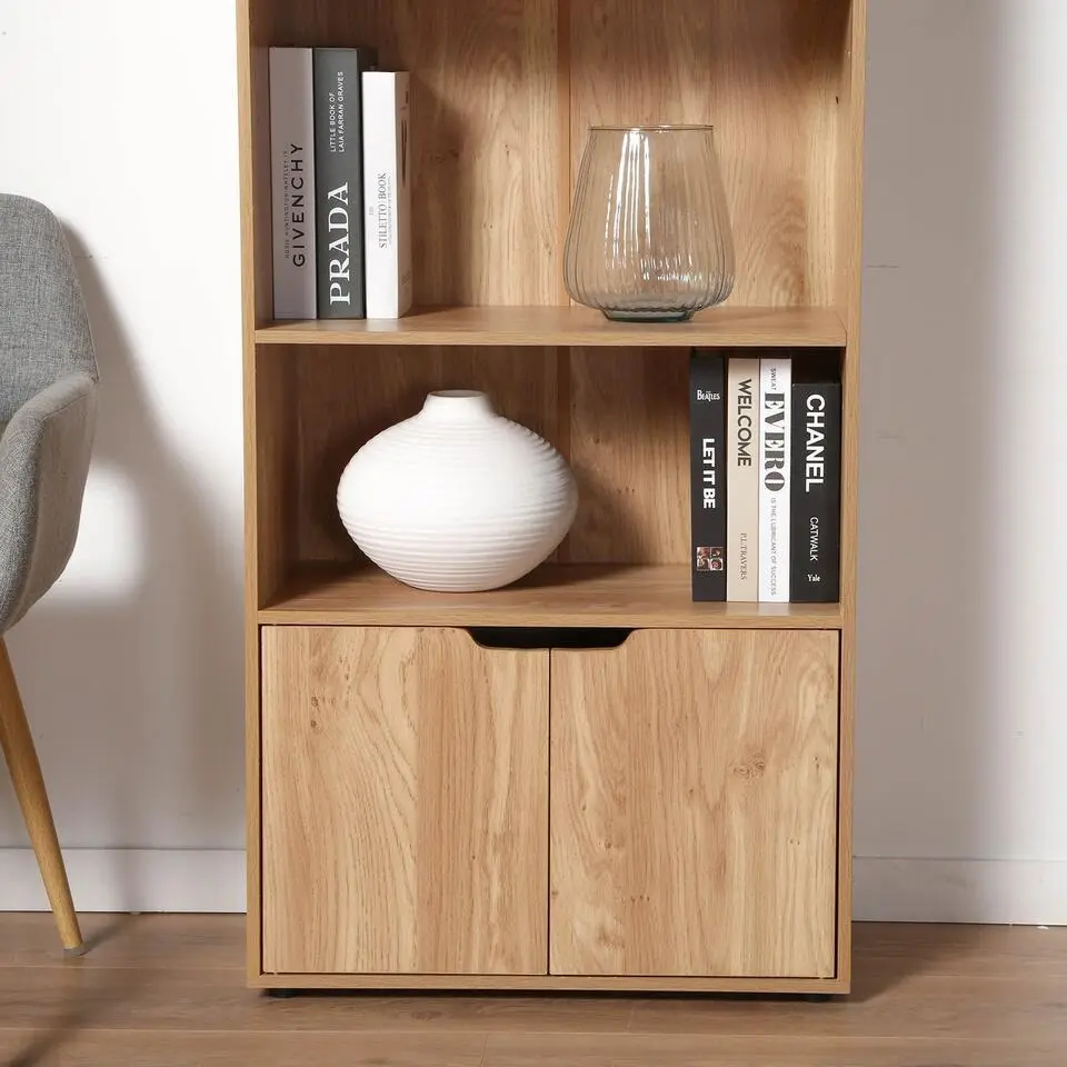 CALICOSY - Boekenkast - Hout - 120x58,5x29 cm
