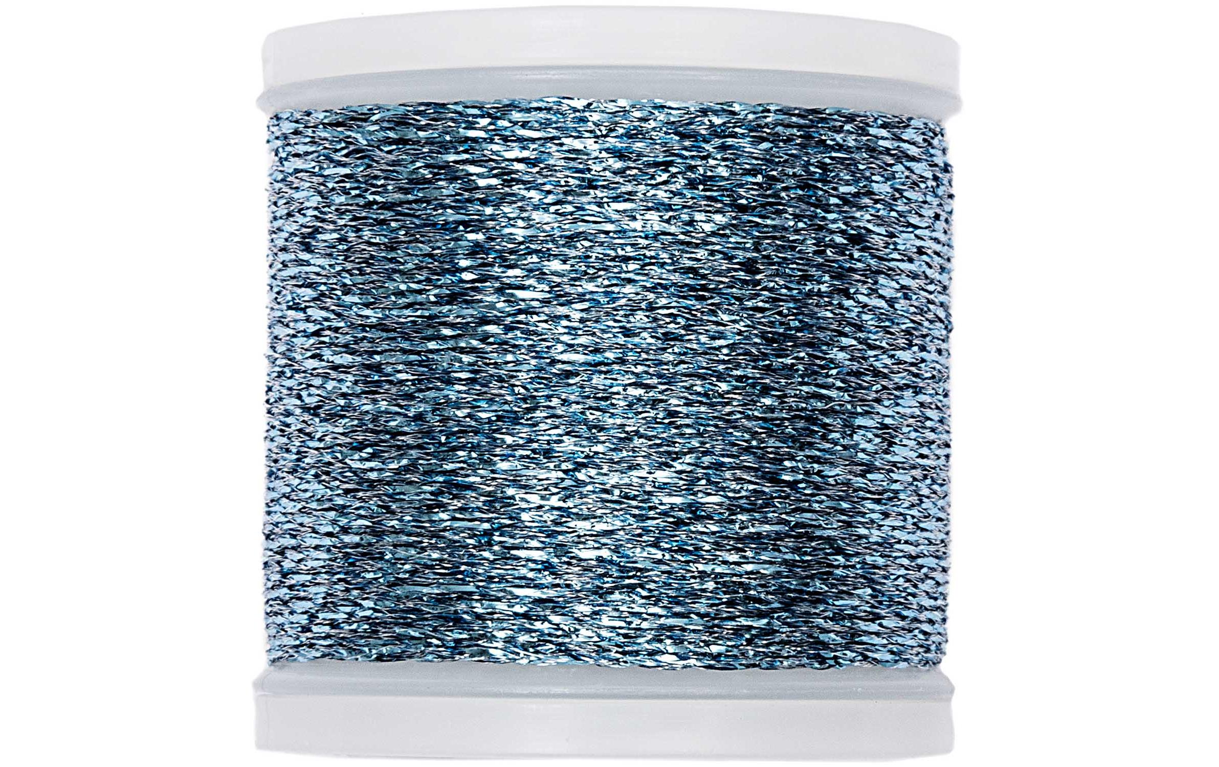 Stickgarn Metallic BlauSticktwist