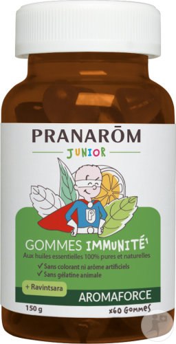 Pranarôm Aromaforce Junior Gommes Immunité Aux Huiles Essentielles Bio 60 Pièces