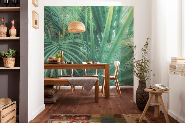 Komar Fototapete »Digitaldruck Vlies -  Foggy Fern - Grösse 400 x 250 cm« bedruckt glatt Wohnzimmer, Schlafzimmer