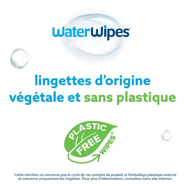 Lenços umedecidos WaterWipes Pure, 60 unidades