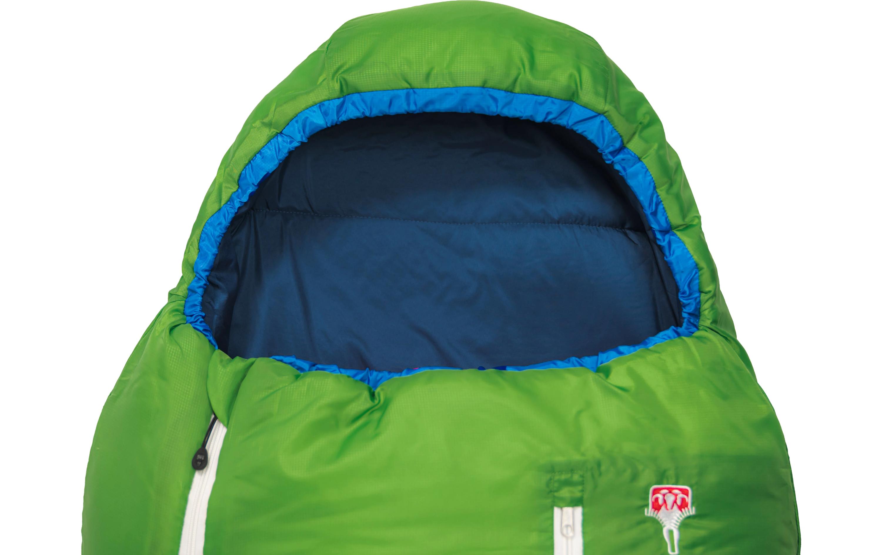 Kinderschlafsack Biopod Wolle Kids World Traveller Green<br>Leichter, mitwachsender Kinderschlafsack