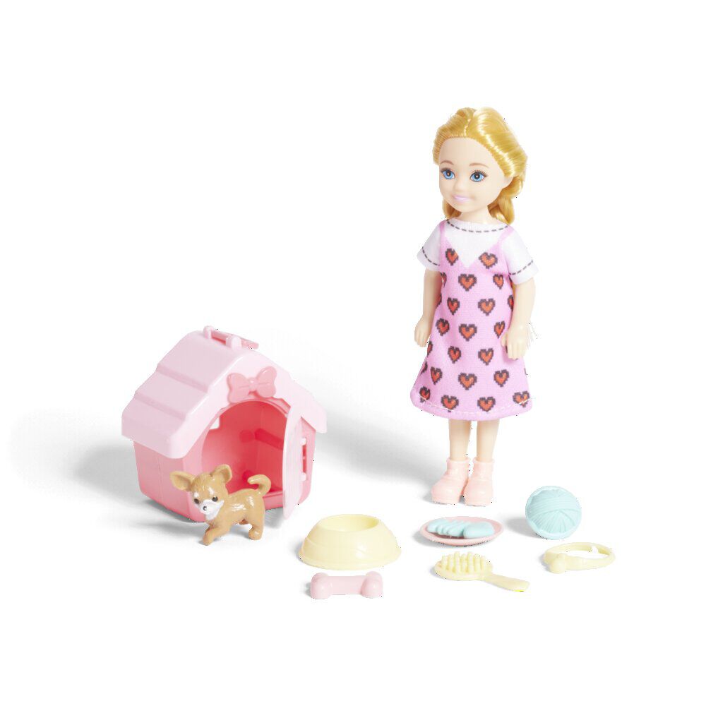 Mini poupée avec accessoires - 3 modèles