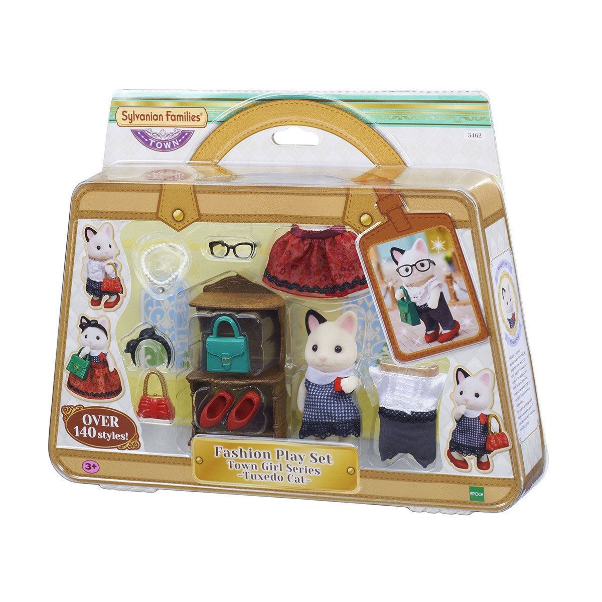 La valisette de mode et grande sœur chat bicolore - Sylvanian Families 5462