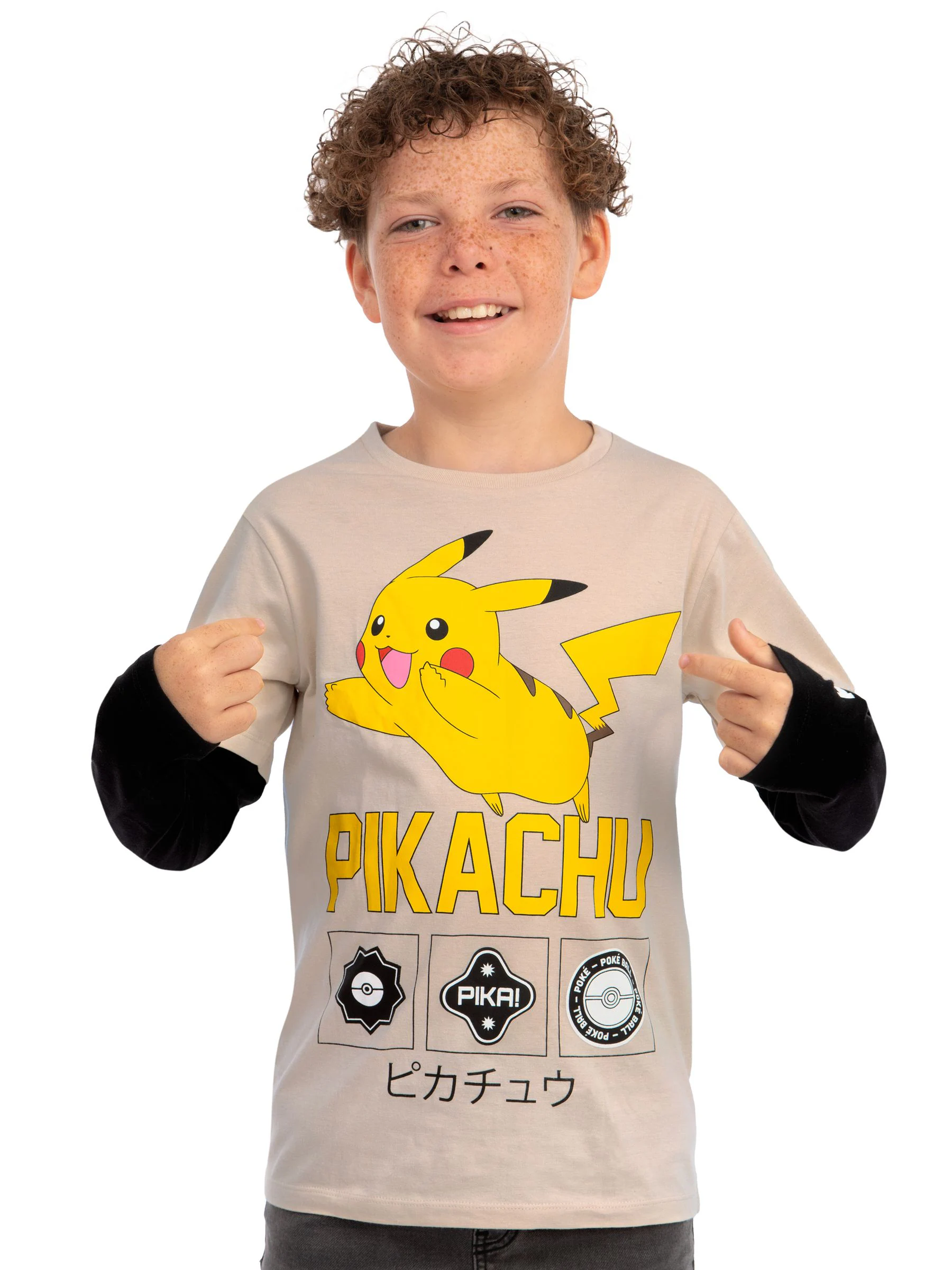 Character Pokemon Pikachu Long Sleeve T-Shirt