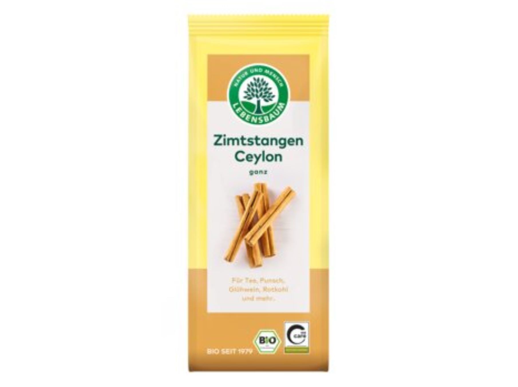 PAUS DE CANELA LEBENSBAUM INTEIROS CEYLON BIO 6 PEÇAS