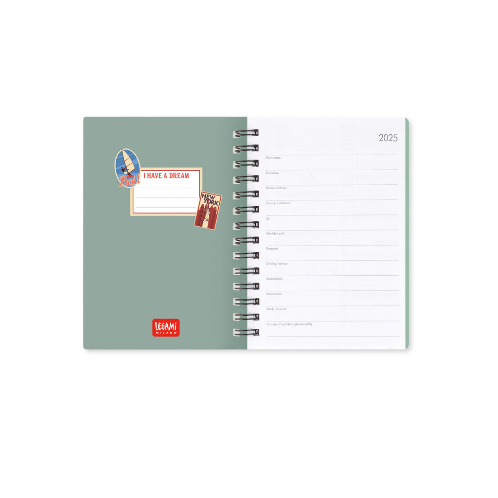 Agenda 2025 Semanal Pequena Espiral - Travel