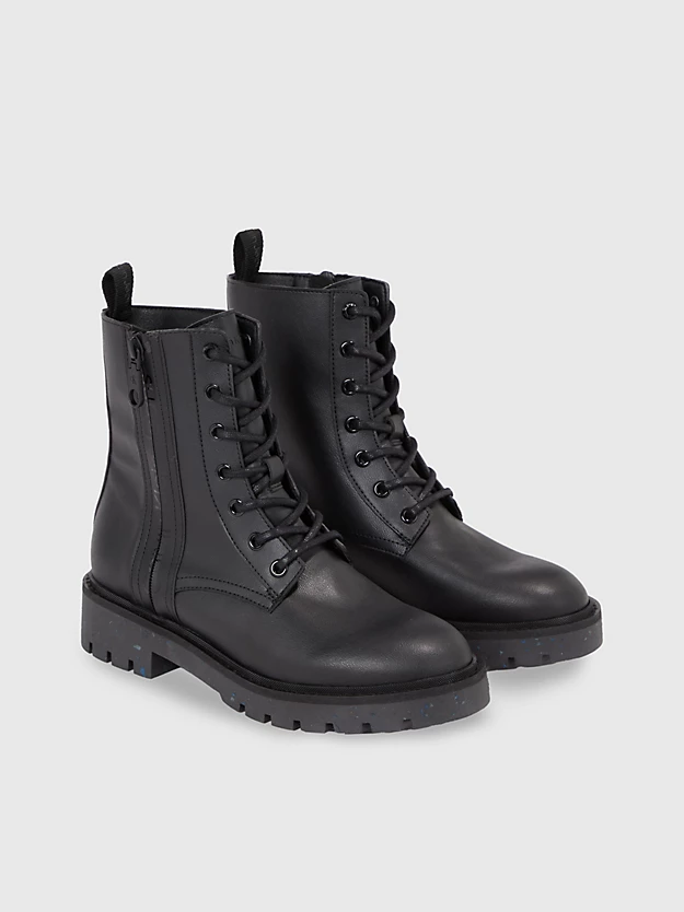 Botas de couro sintético