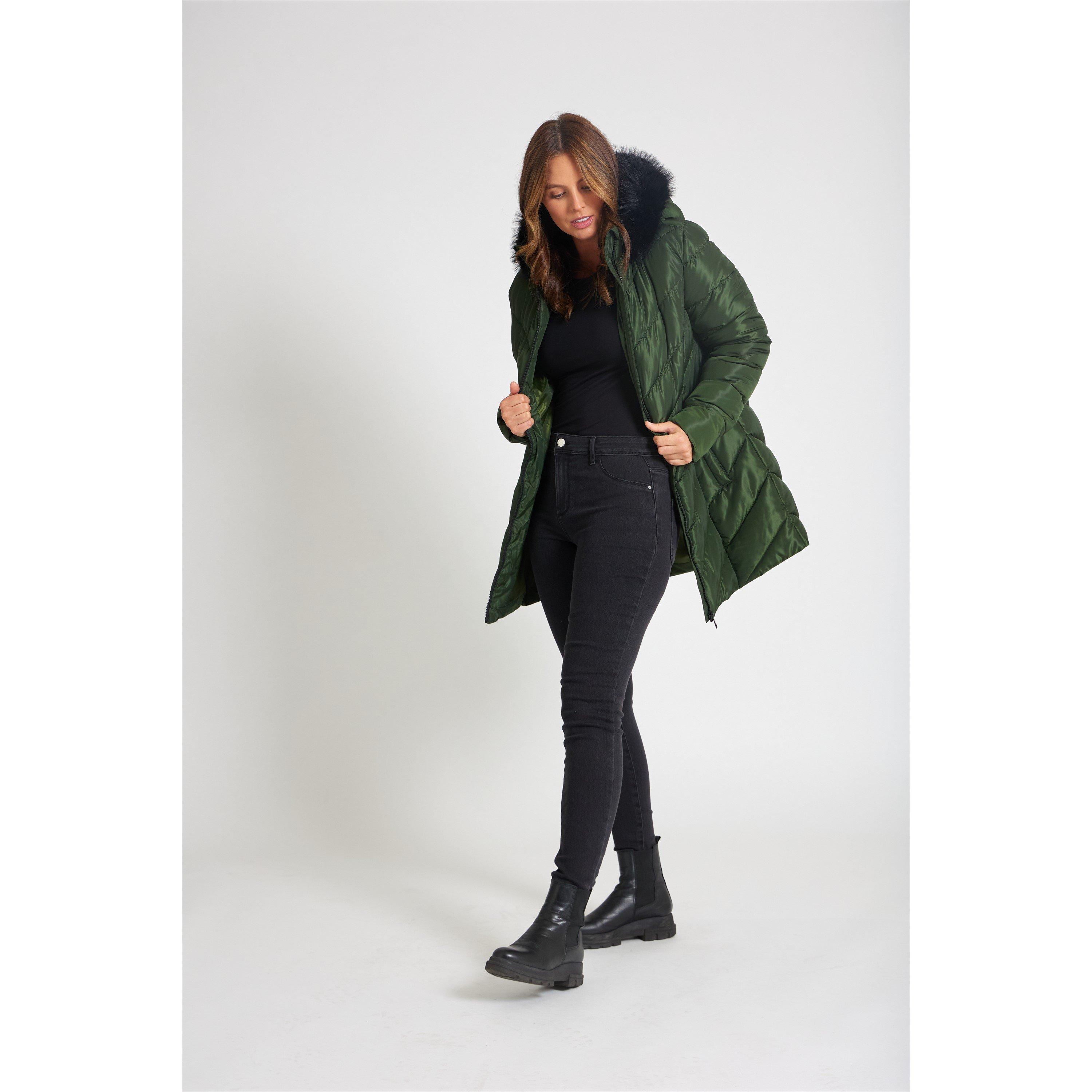 Be You Chevron Chevron Padded Coat