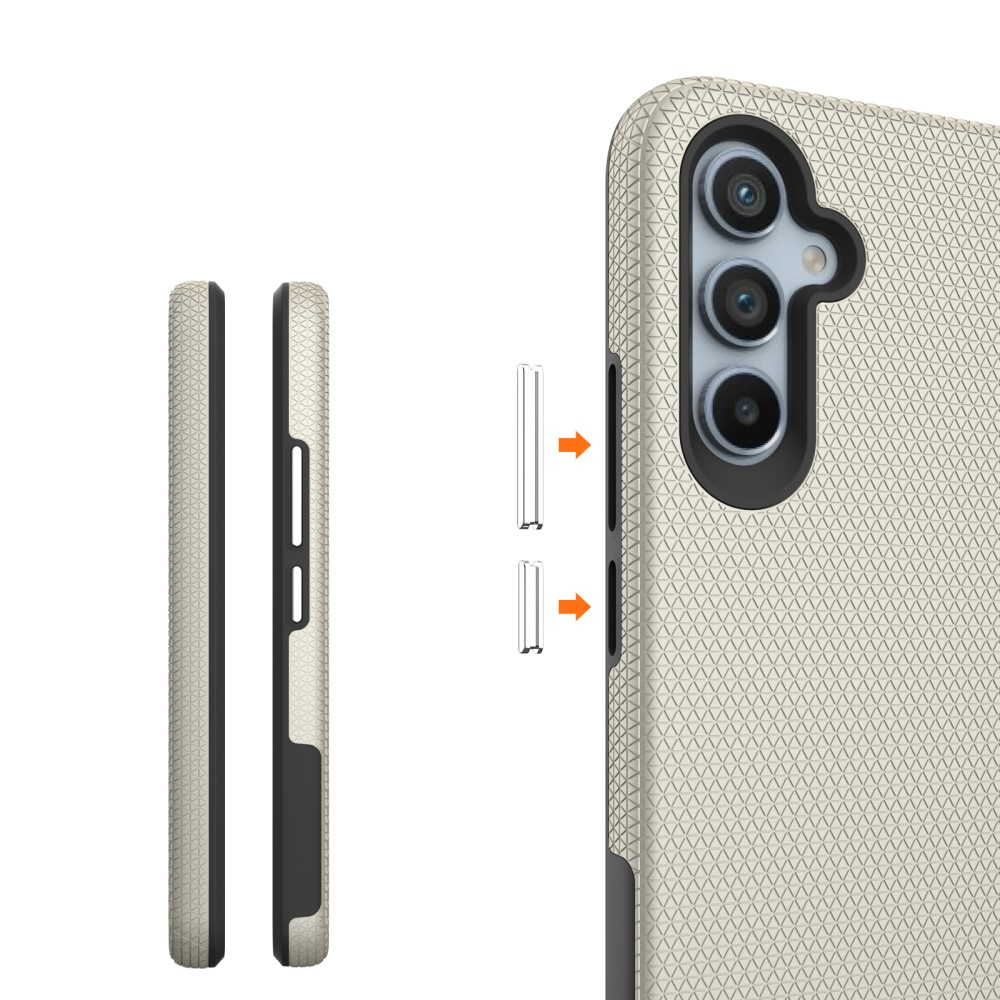 Samsung Galaxy A54 5G Hybrid Hardcase Hülle Grip Design - Gold