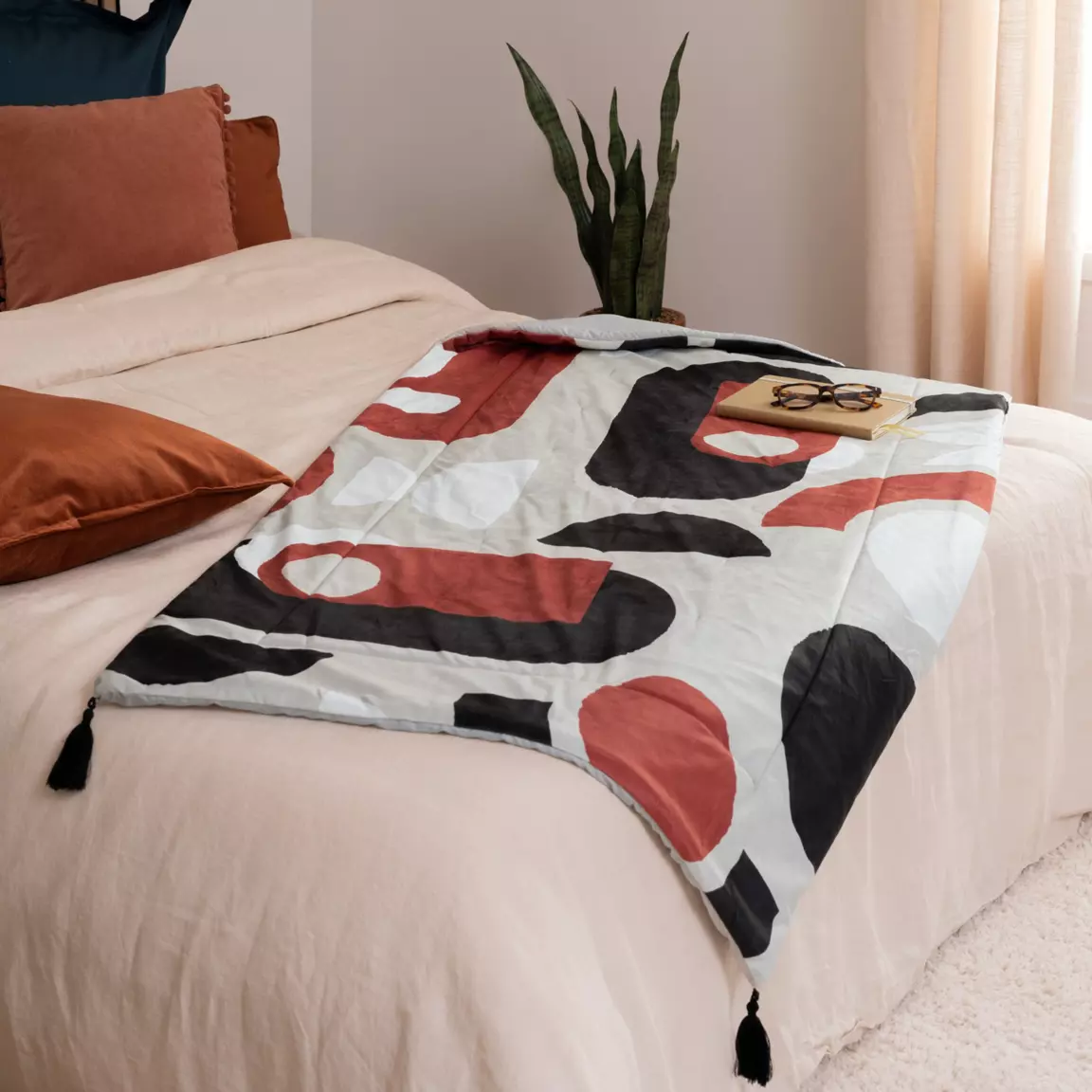Edredon velours (80 x 180 cm) Dash Rose