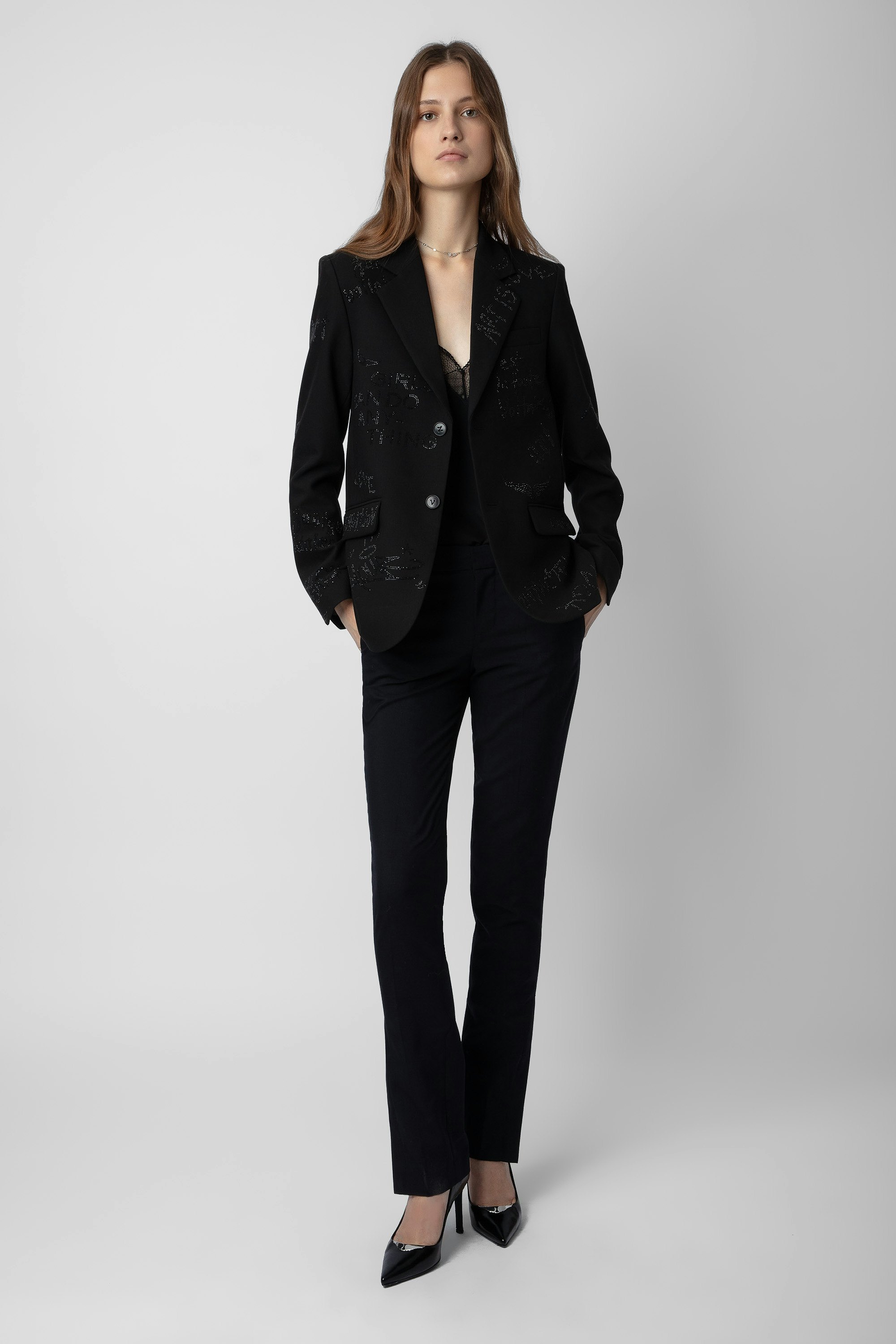 Blazer Vanille Strass