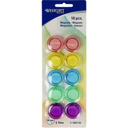 Aimant, diamètre: 30 mm, set de 10