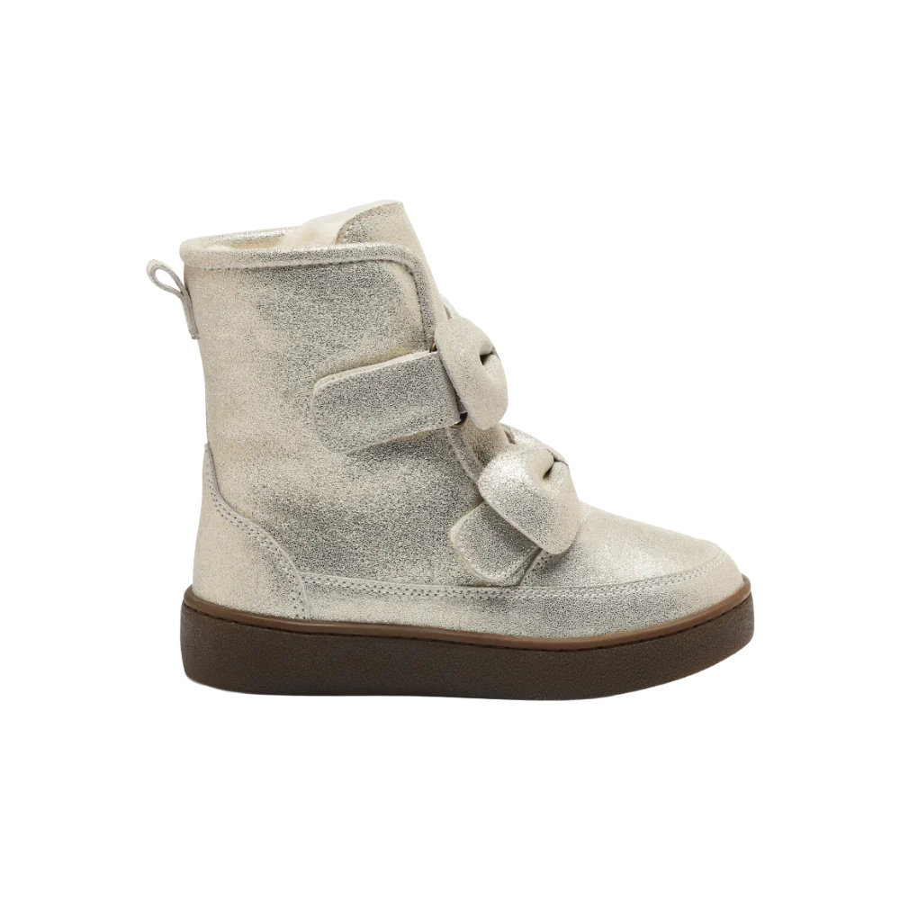 Isa Exclusive Boots | Silver Metallic Leather