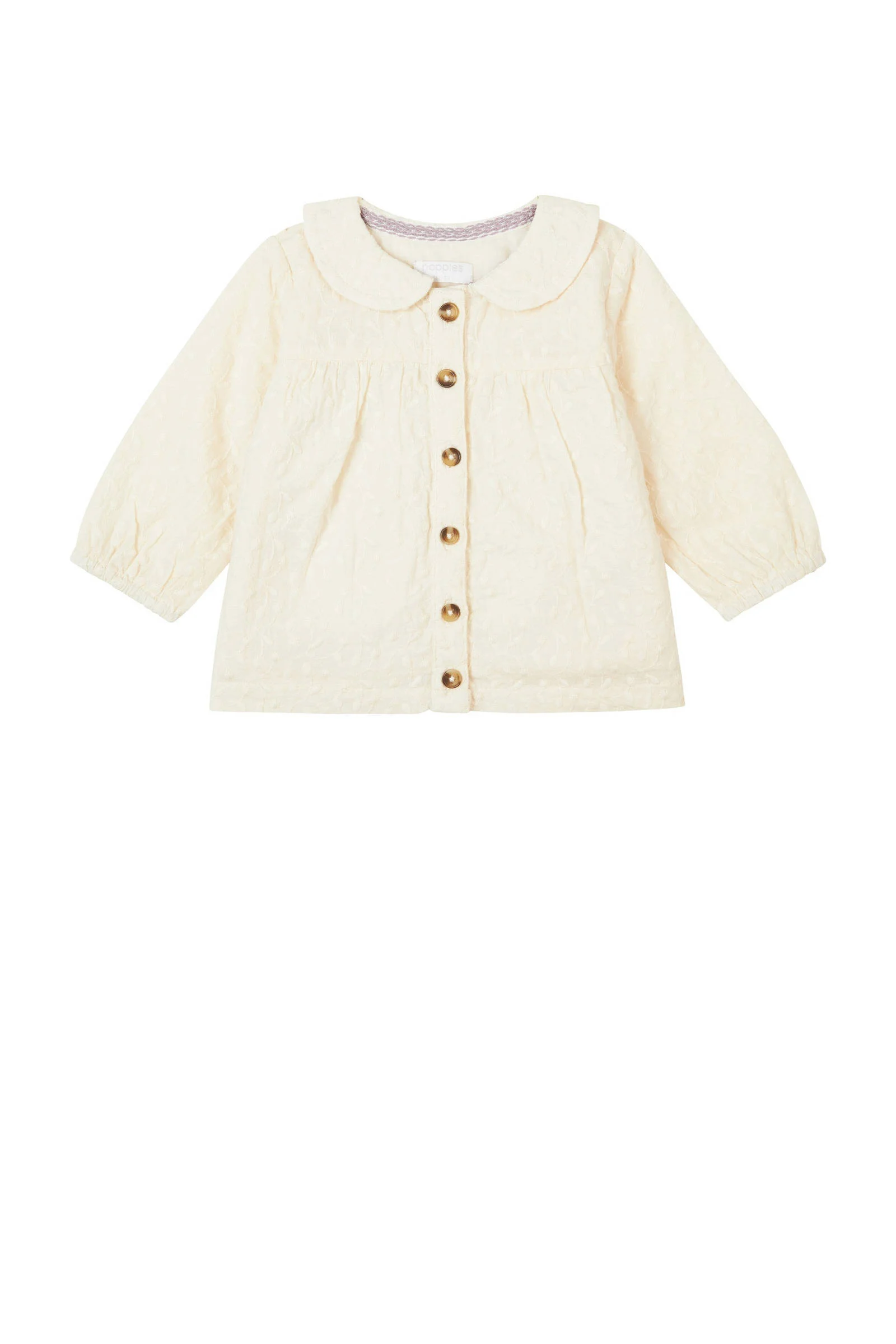 Noppies baby blouse Fabrezan ecru