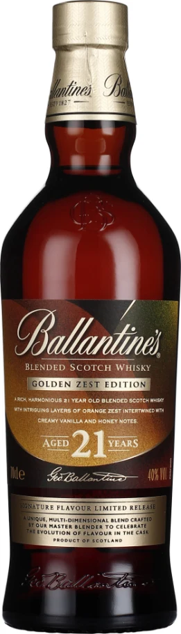 BALLANTINES 21 YEARS GOLDEN ZEST 70CL