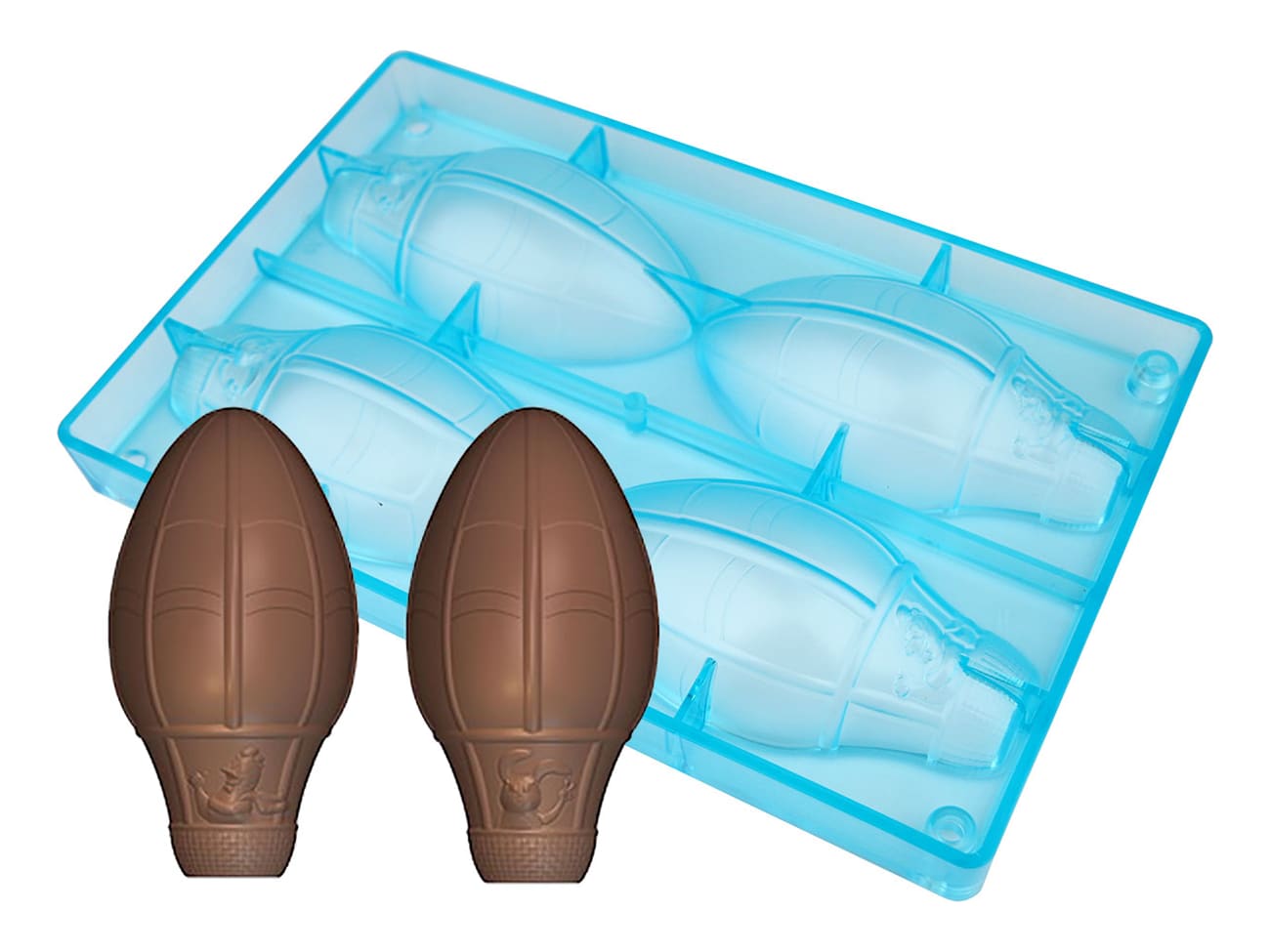 Moule chocolat - Oeuf montgolfière