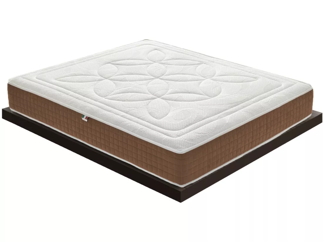 Matelas à mémoire de forme avec 5 cm de mémoire - Hauteur 25 cm - AMOVIBLE 140x190 cm