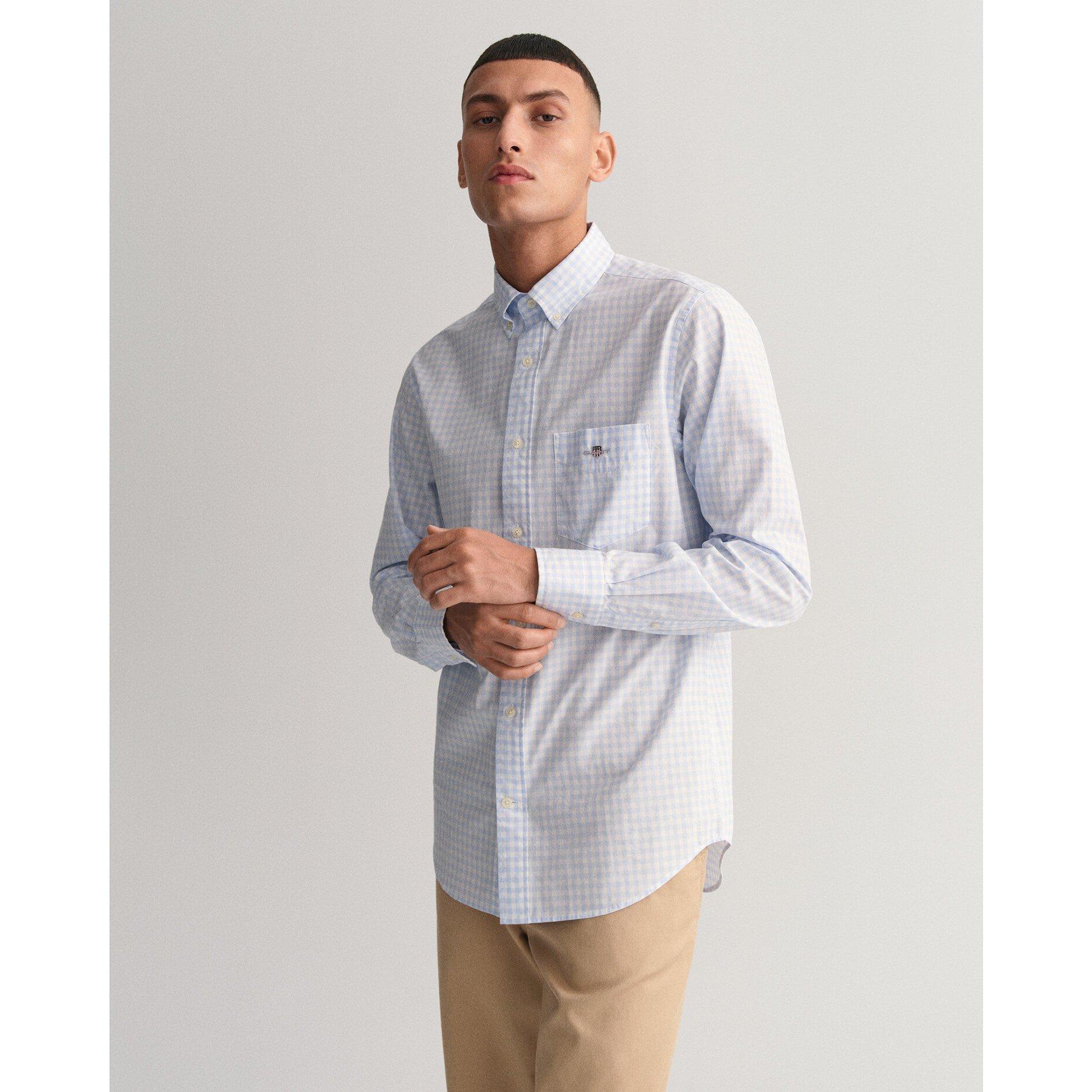 Gant Regular Fit Gingham Poplin Shirt