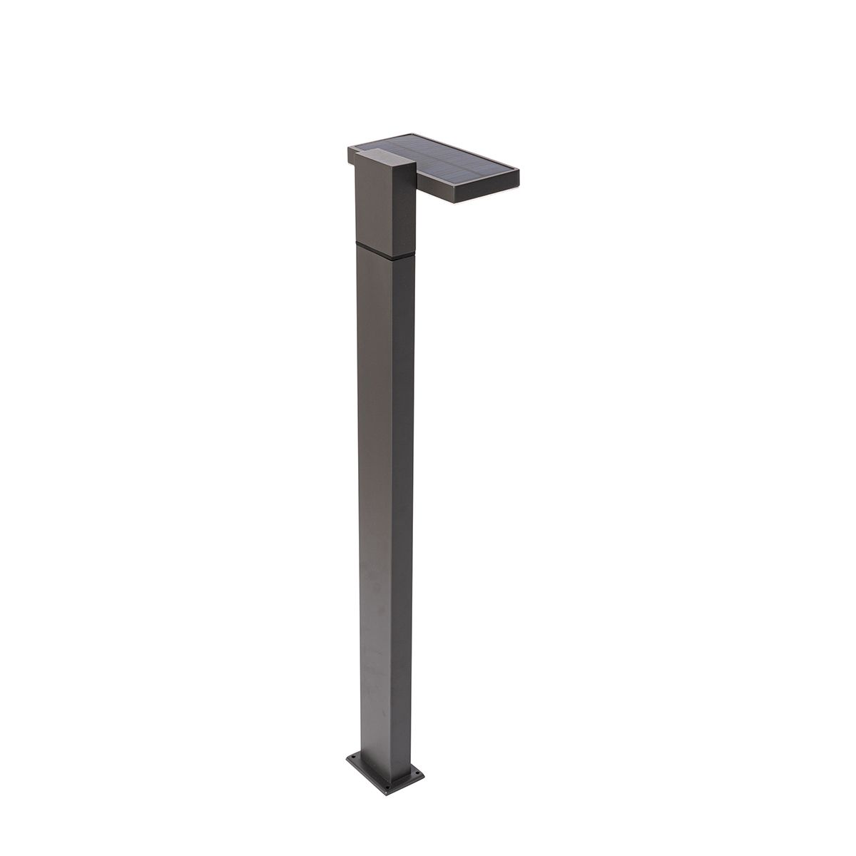Staande buitenpaal donkergrijs 80 cm incl. LED en dimlicht op solar - Sunnie