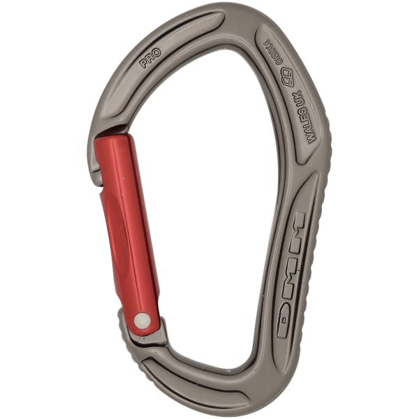 Mousqueton escalade DMM ALPHA SPORT STRAIGHT GATE TITANIUM/RED