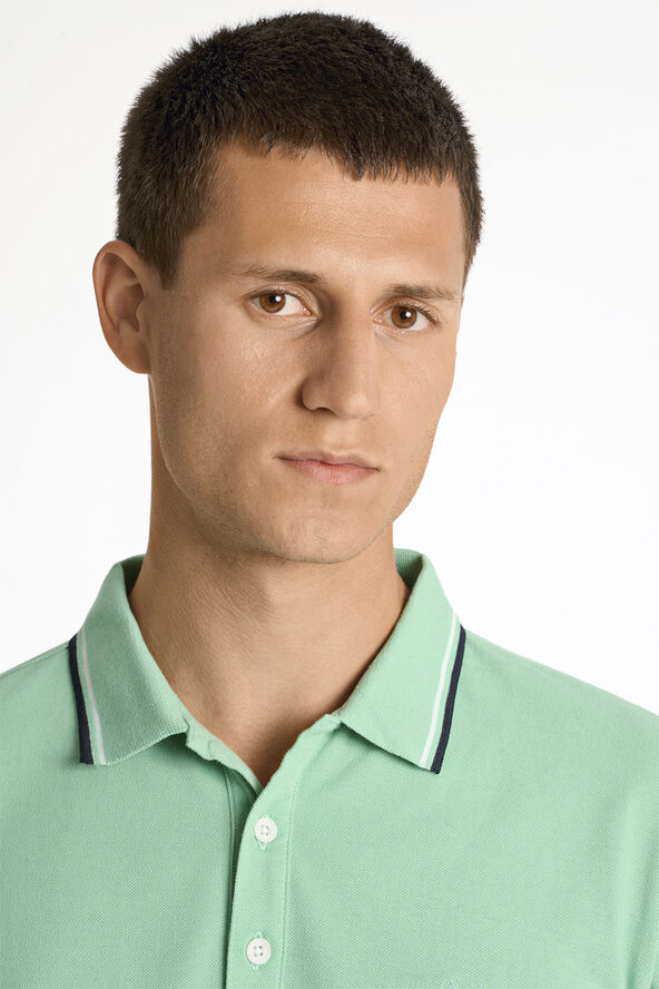 Lindbergh Polo shirt w. contrast piping Grøn