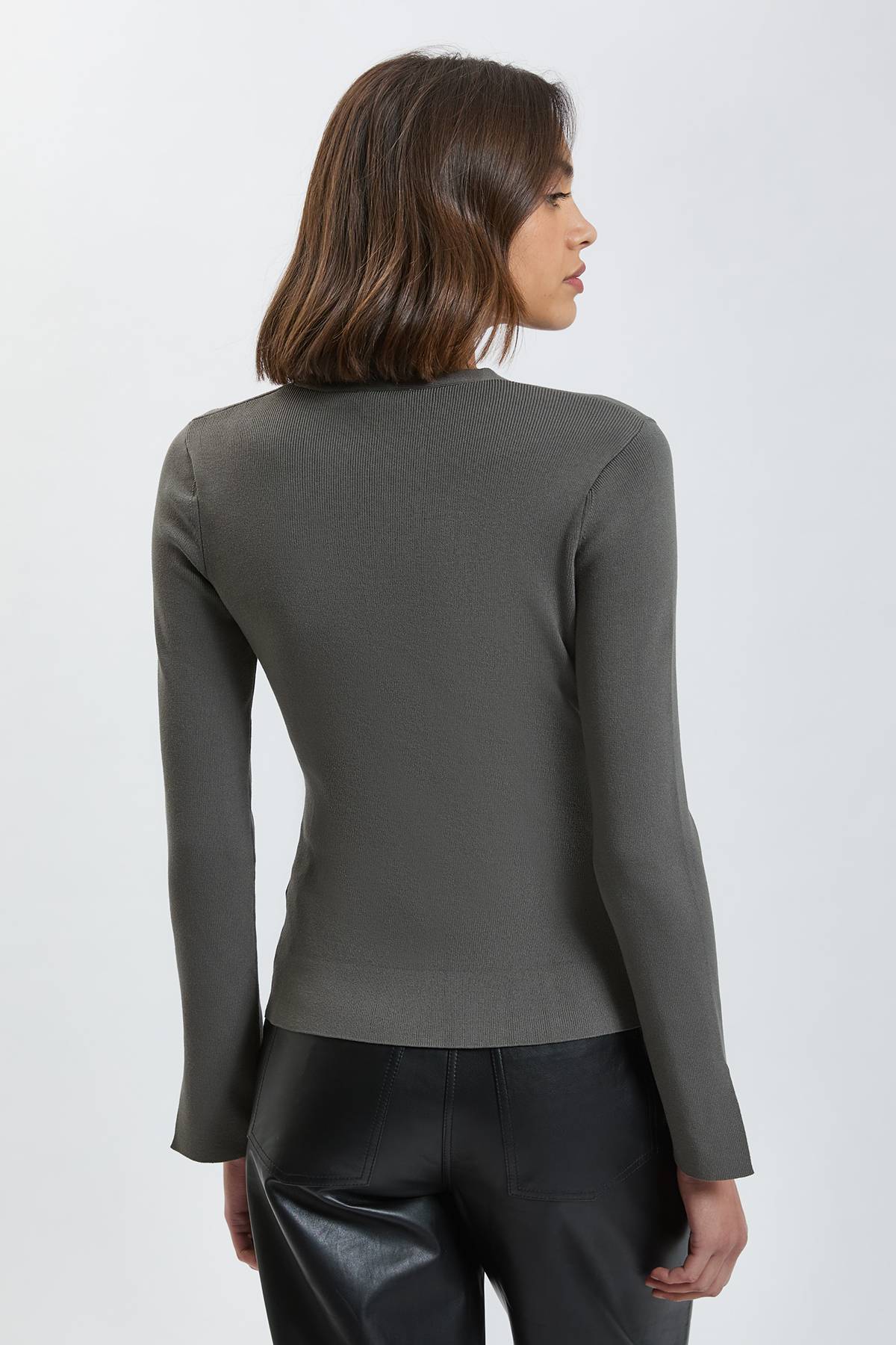 KarenMillen Cardigan En Maille Viscose À Fermeture Asymétrique