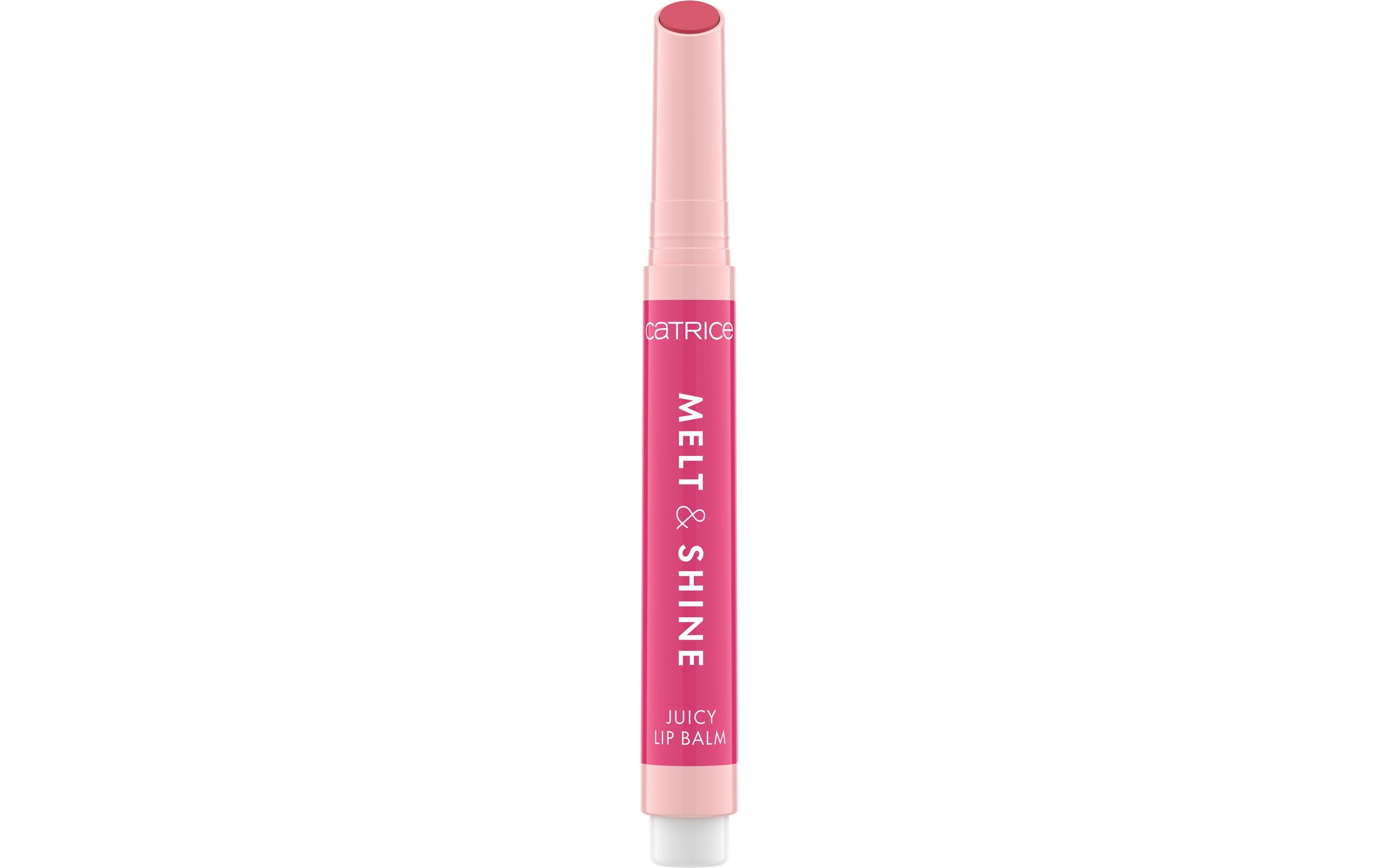 Lip Gloss Melt and Shine 060 Malibu BarbieGlänzender Lippenbalsam in einem warmen Pinkton