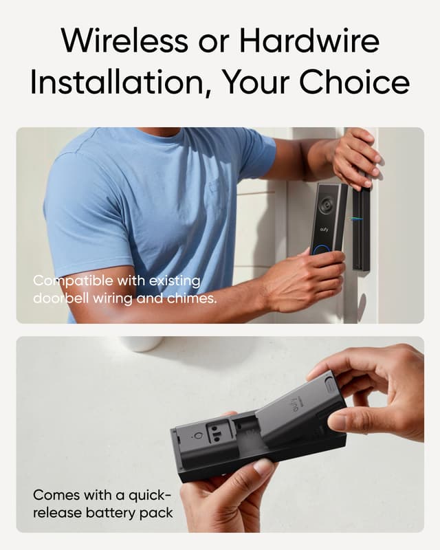 Eufy C31 videodørklokke + SD kort