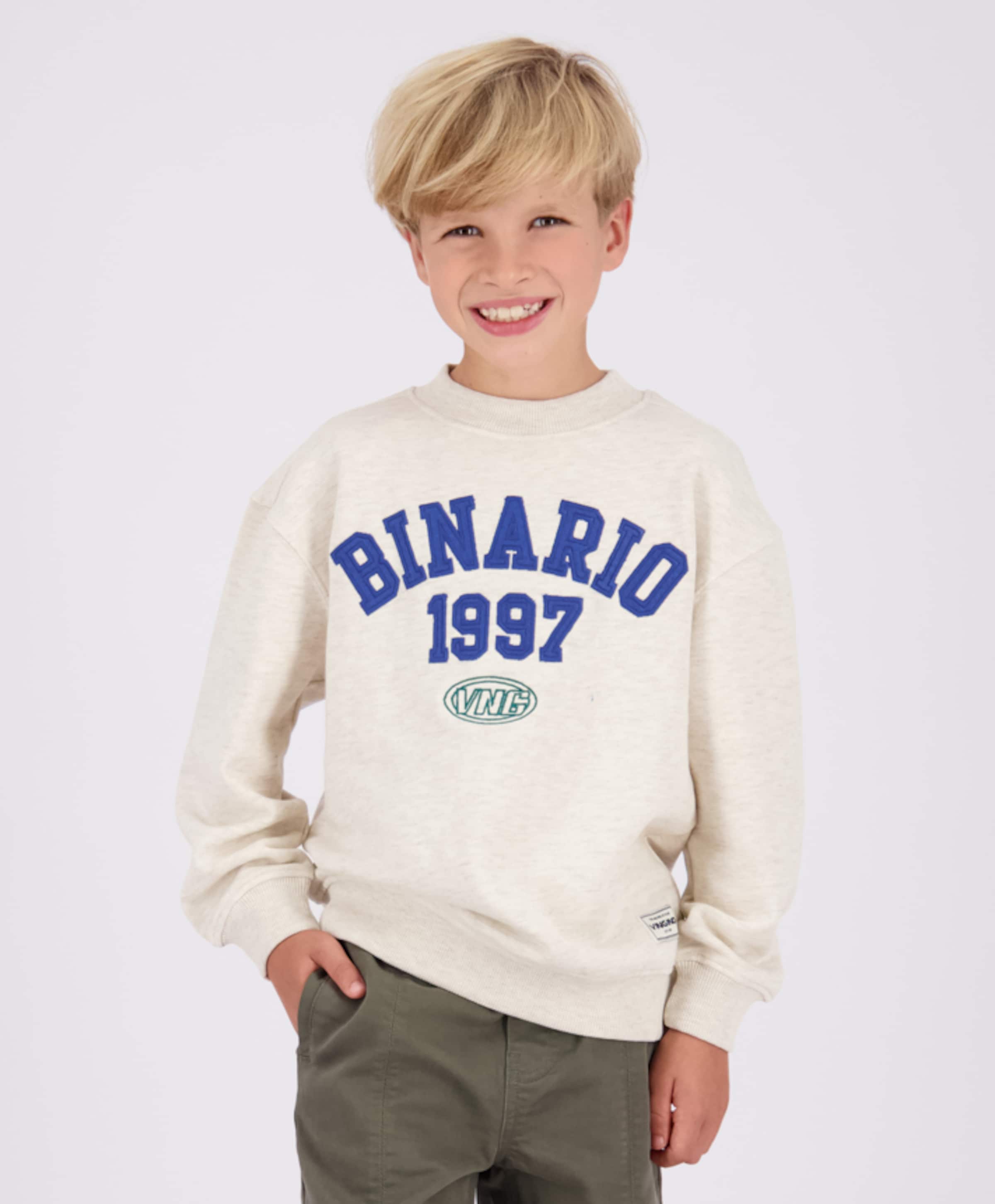 Vingino Jongens sweater ecru