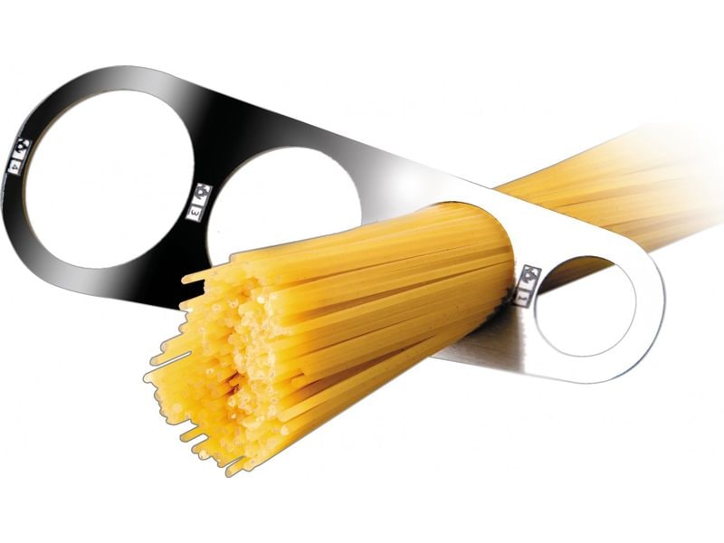Ibili Nudel- und Spaghettimesser aus Edelstahl 16.5 cm Silb Zum Messen von Nudeln und Spaghetti