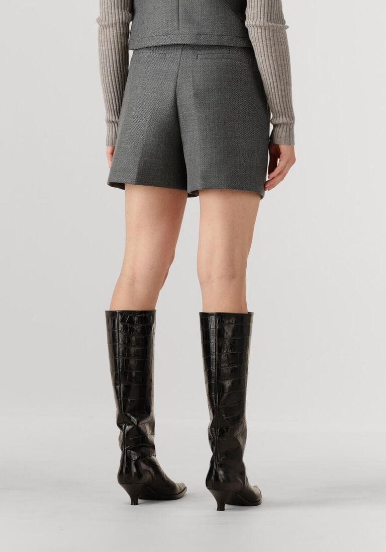 grijze herskind korte broek reggy midt waist short