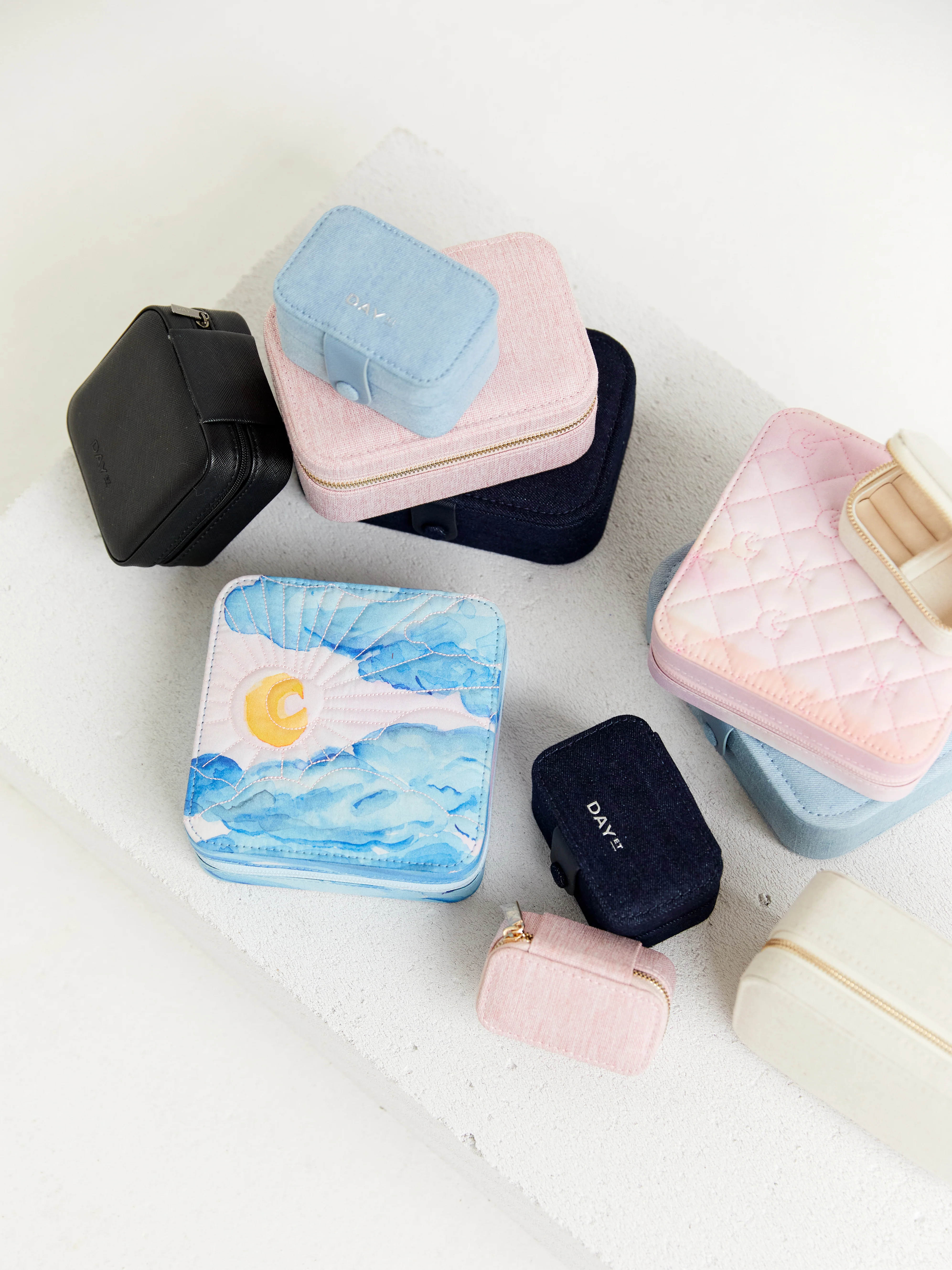 DAY ET  Denim Mini smykkeskrin - Light Denim