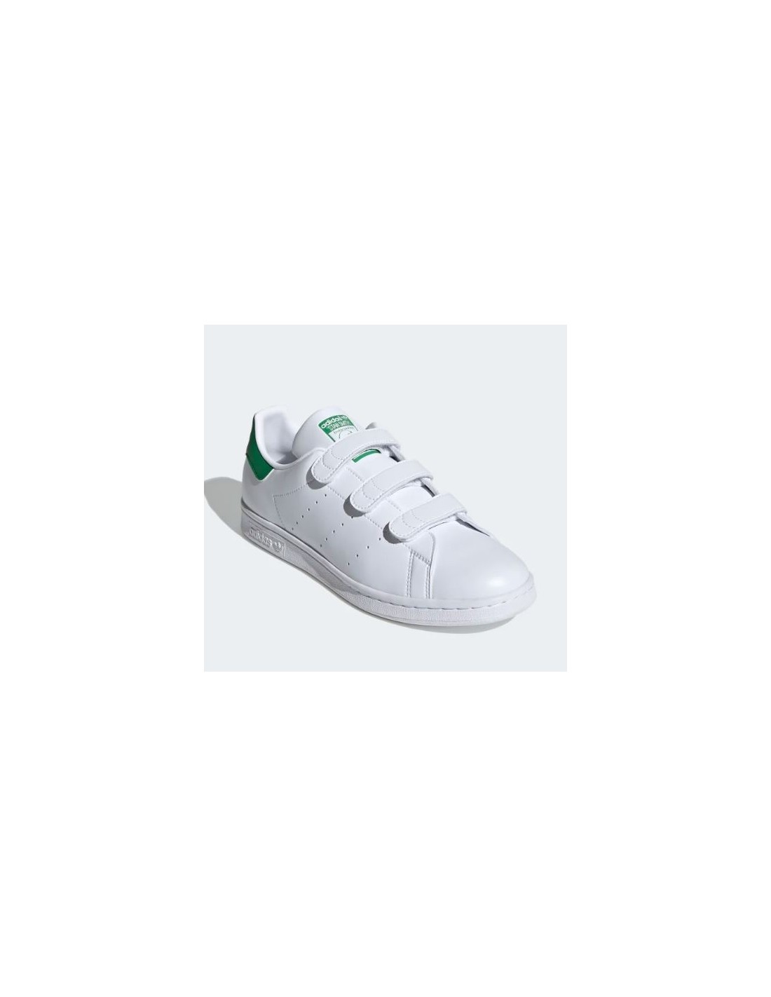 adidas Sneakers Mixte Stan Smith CF Vegan Blanc/Vert