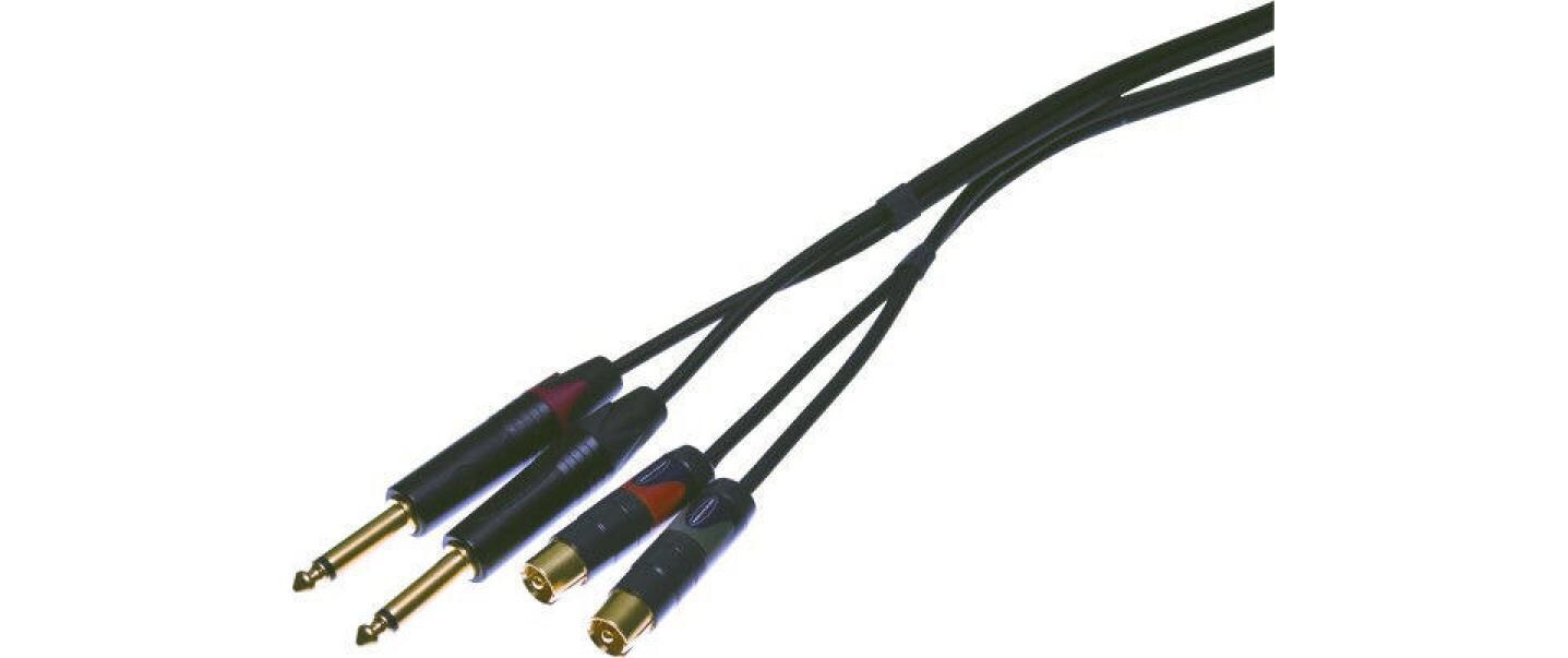 Audio-Kabel NPK20CNP2-SIAM-BL Cinch - 6.3 mm Klinke 20 m<br>Anschlusskabel
