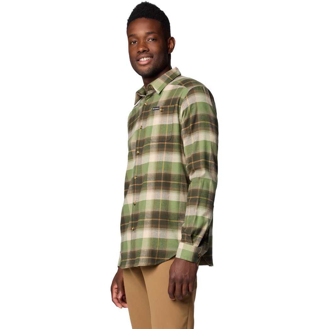 Columbia Cornell Woods™ Flannel Longsleeve Hemd Herren stone green classic multi tarta