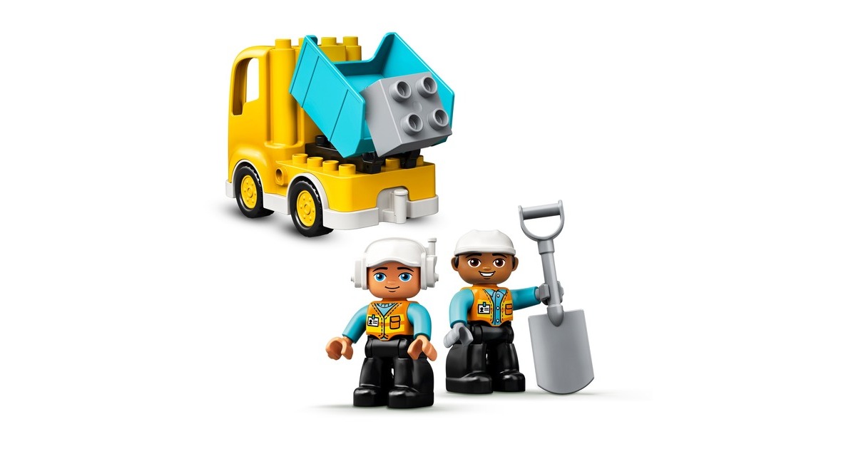 LEGODUPLO - Truck & Graafmachine met rupsbanden Constructiespeelgoed  (10931)