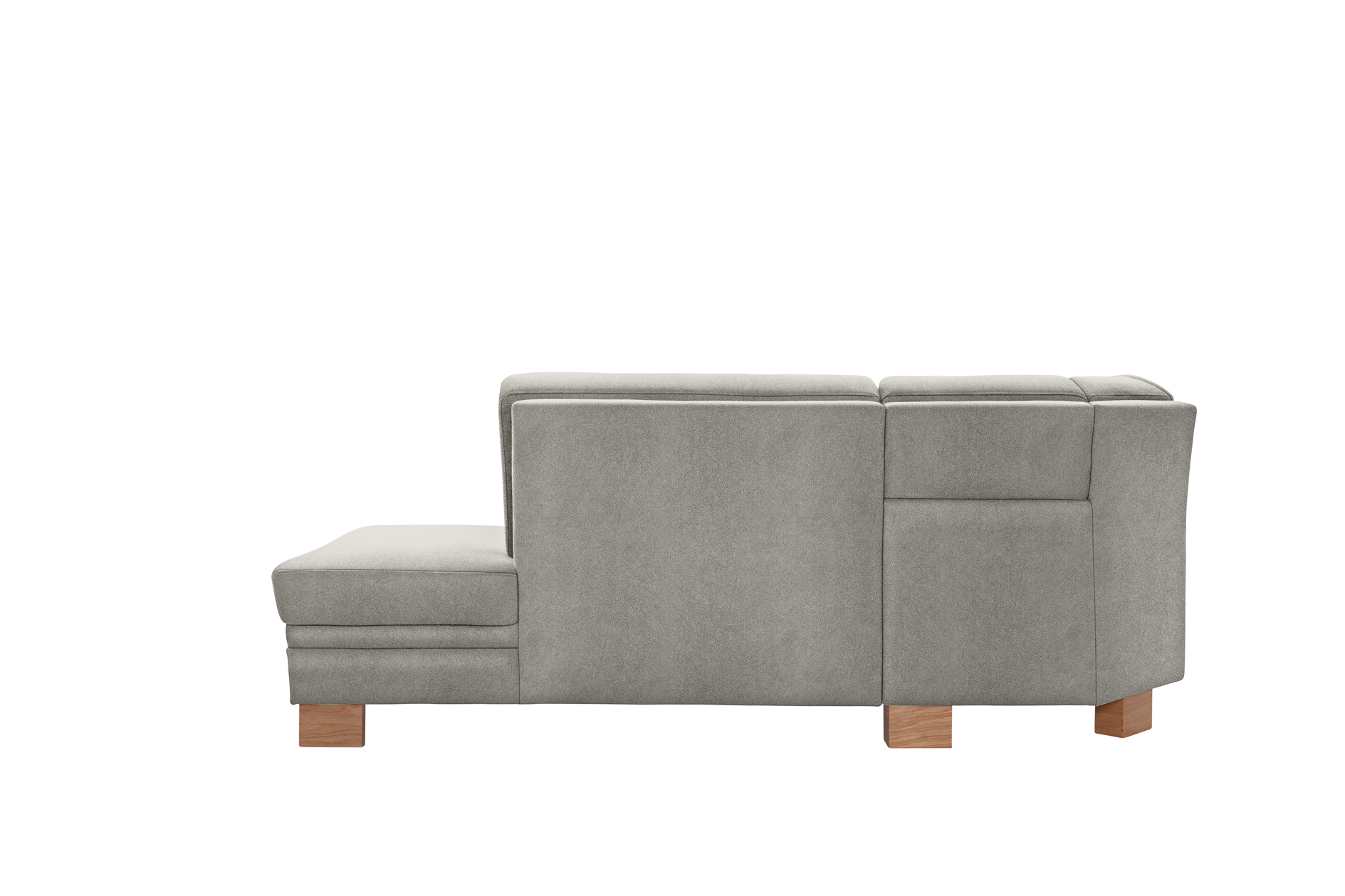 polsterpower Ecksofa - Saddle alu - Basismodell - Ottomane rechts