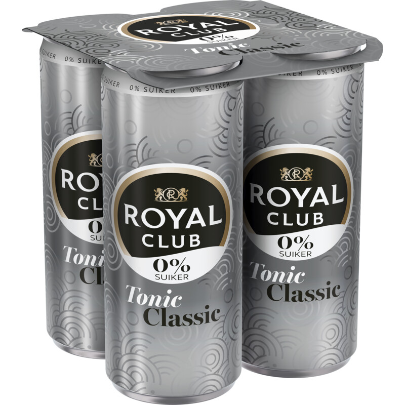 Royal Club Tonic 0% suiker 4-pack