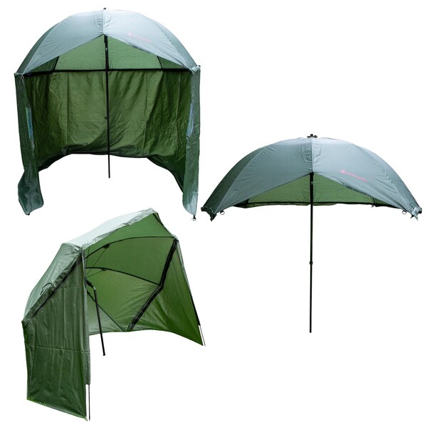 Ultimate 3 en 1 Umbrella System (Parapluie & Écran Latéral)