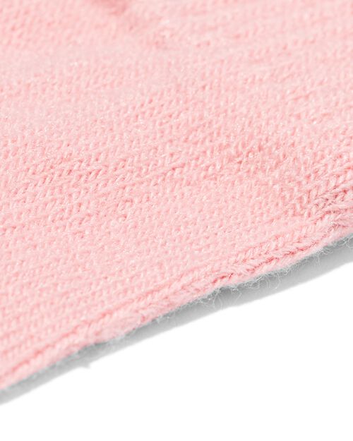 2 paires de gants enfant en maille pour écran tactile rose