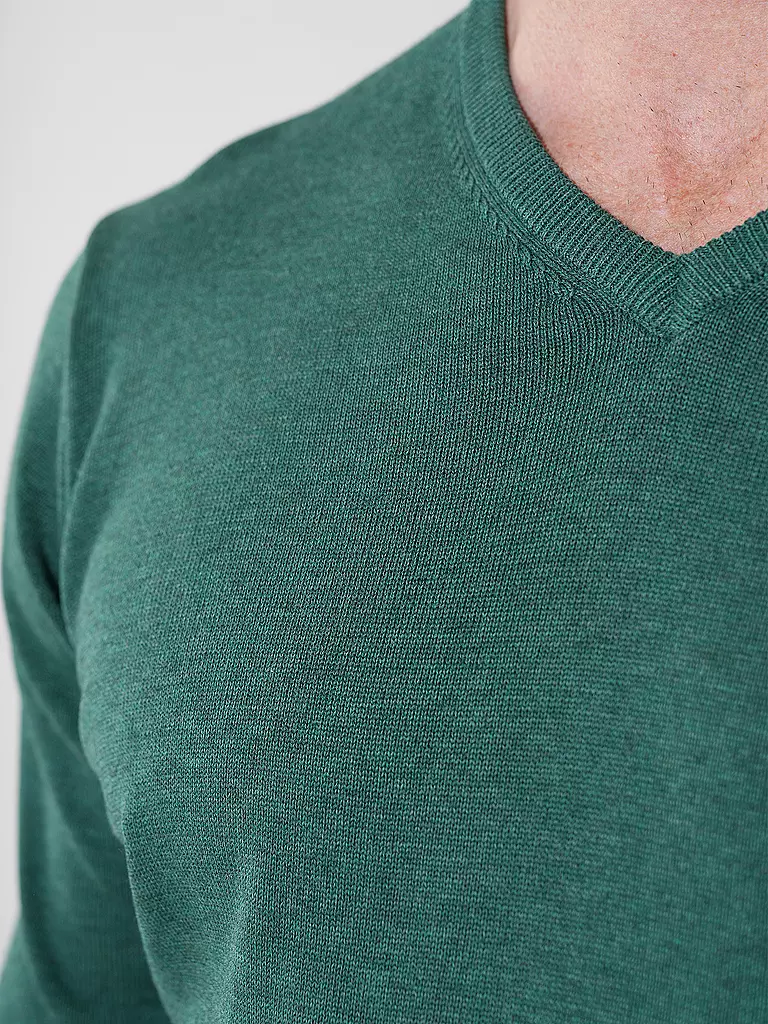 FYNCH HATTON Pullover dunkelgrün