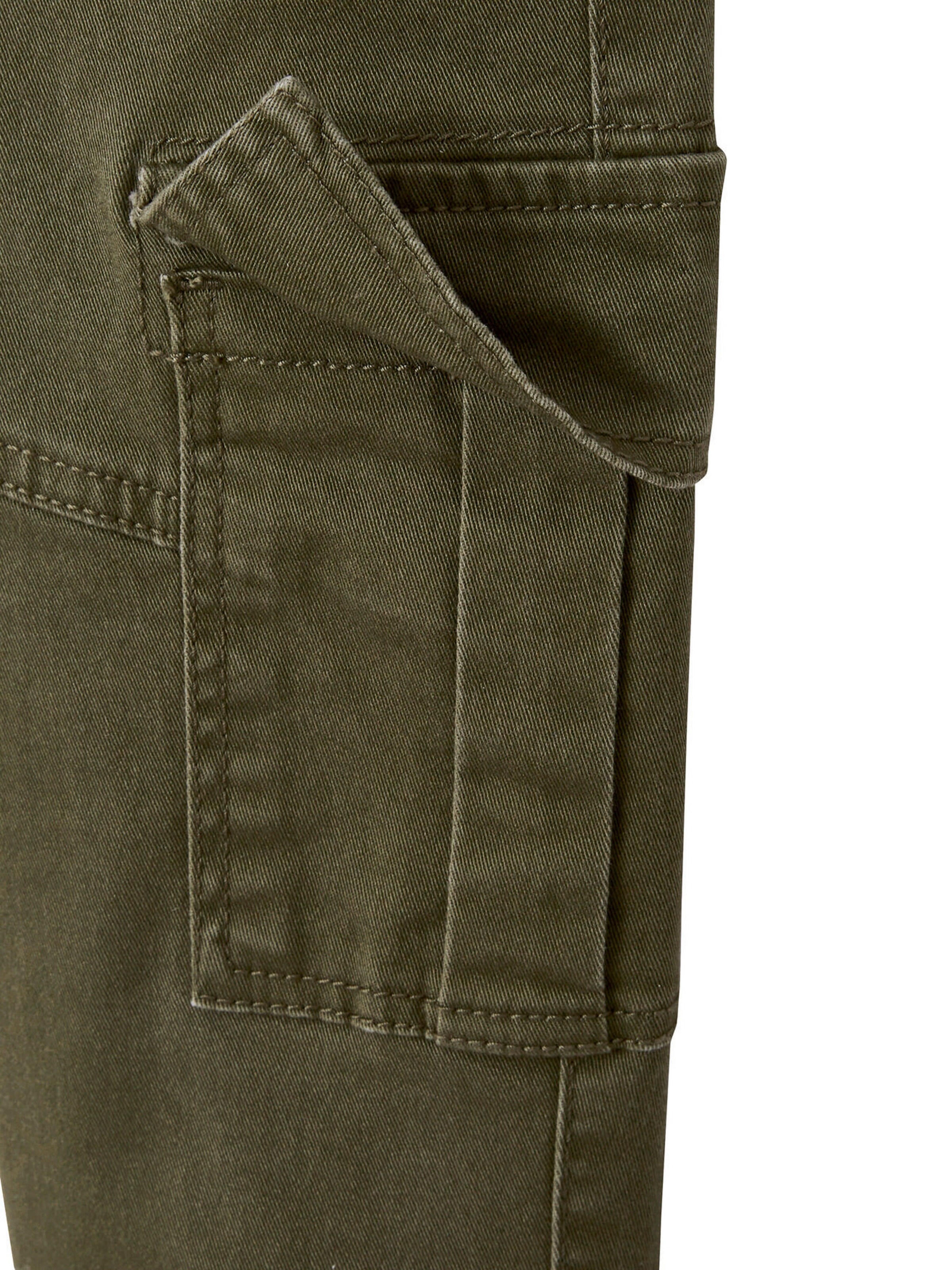 Vertbaudet Jungen Cargohose mit Dehnbund, Bundweite verstellbar dunkelkhaki