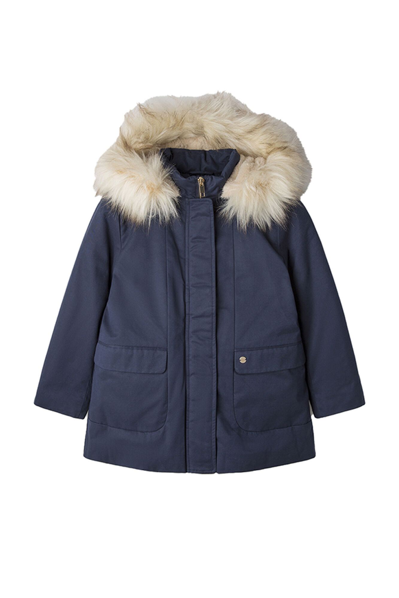 Parka de náilon para menina