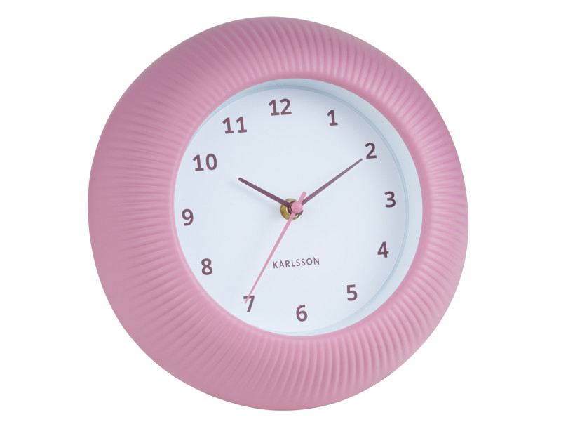 Wall Clock Tender Rib KA6048BL Misty blue