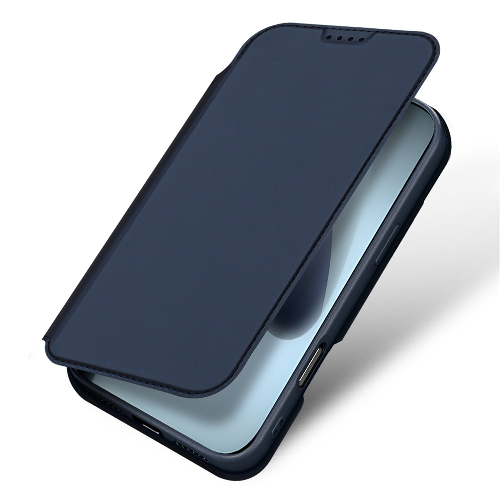 iPhone 17 Pro Flip Wallet Cover Leder Tasche - Blau