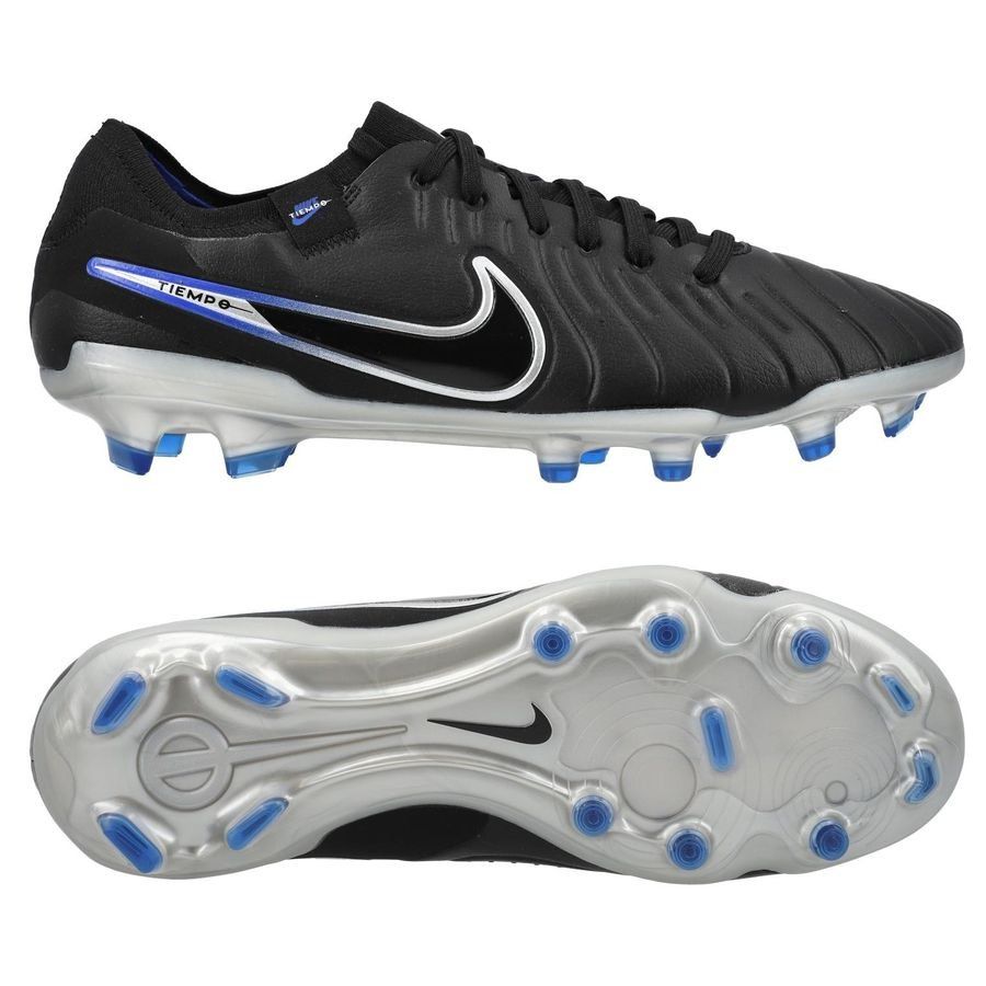 Nike Tiempo Legend 10 Pro FG Shadow - Noir/Chrome/Bleu