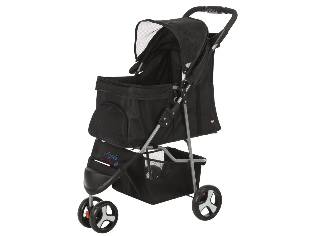 Trixie Buggy, 47 × 100 × 80 cm, black