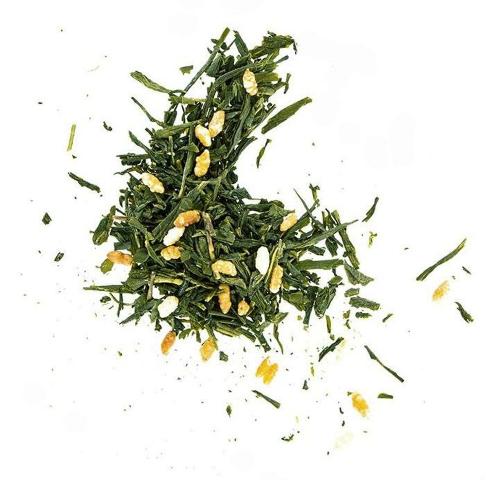 Thé vert bio et riz complet genmaicha 100 g