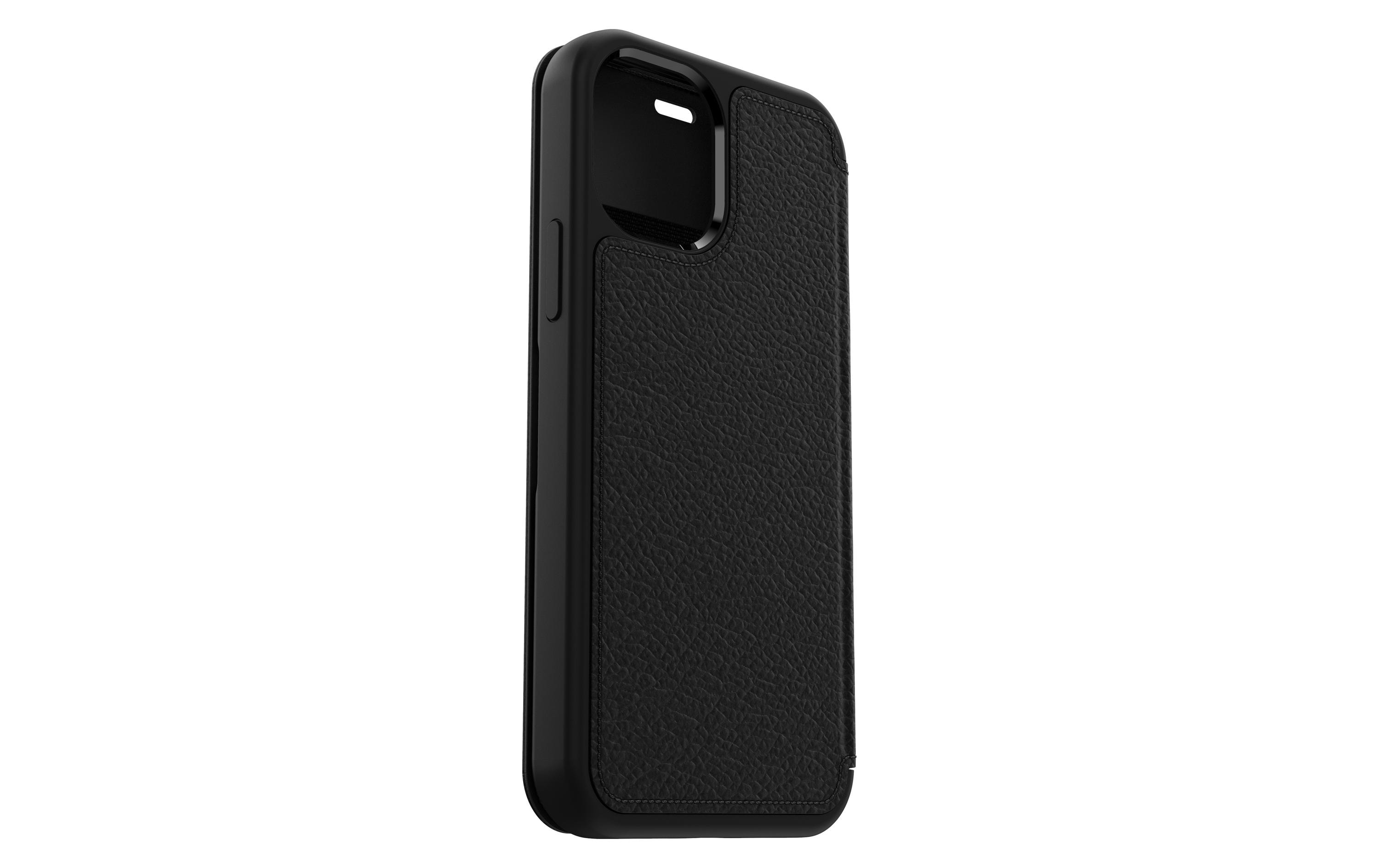 Book Cover Strada iPhone 12 / 12 Pro SchwarzSchutzhülle für das Apple iPhone 12/iPhone 12 Pro